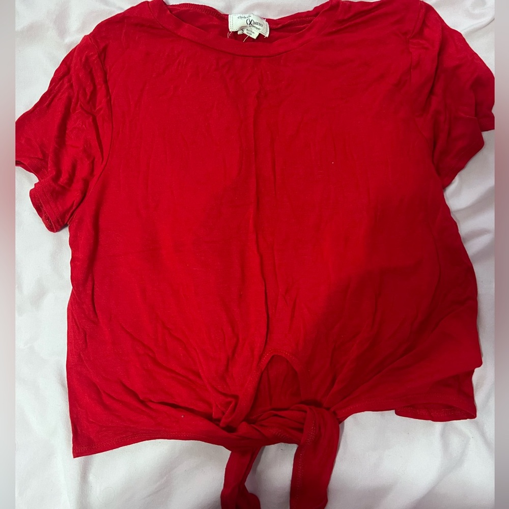 Tie blouse